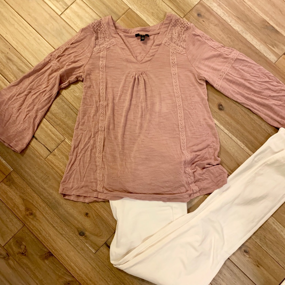 Small Long Sleeved Mauve Top
